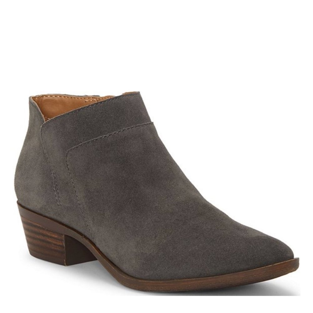 Lucky Brand Brintly2 Suede Block Heel Booties